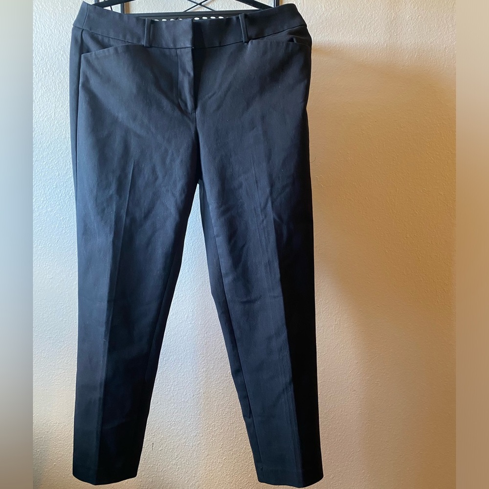 LOFT Size 6 Skinny Black Dress Pants